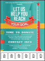 Fundraising Thermometer Logo Flyer