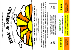 Sunrise Retro Postcard