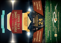 Football Lights Postcard