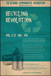 Recycling Symbol Poster