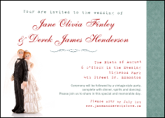 Vintage Bride and Groom Postcard