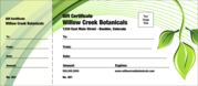 Green Leaf Gift Certificate 002