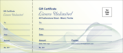 Elegant Linen Gift Certificate