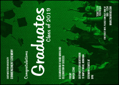 Graduation - Green Postcard