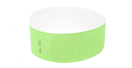 Green Standard Tyvek Wristband Green Standard Tyvek Wristband