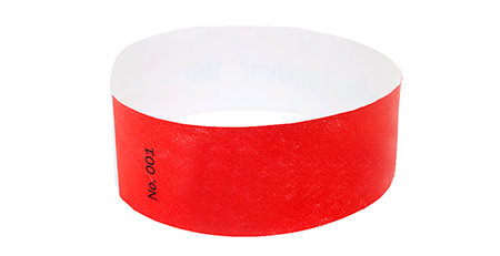 Red Standard Tyvek Wristband Red Standard Tyvek Wristband