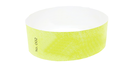 Yellow Standard Tyvek Wristband Yellow Standard Tyvek Wristband