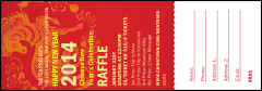 Chinese New Year 2014 Raffle Ticket