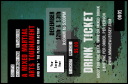 Contemporary Mixed Martial Arts Drink Ticket