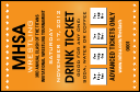 Wrestling Drink Ticket (Orange)