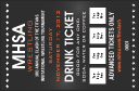 Wrestling Drink Ticket (Black)