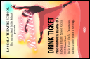 Dance Silhouette Drink Ticket
