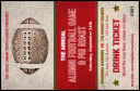 Football Red Drink Ticket