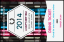 Year Neon Lights Drink Ticket