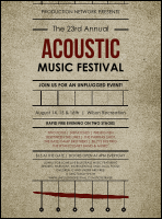 Acoustic Strings Flyer