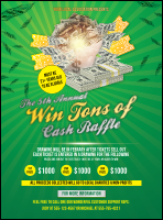 Cash Raffle Green Flyer