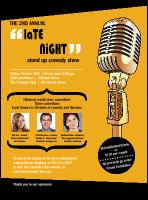 Comedy Retro Microphone Flyer