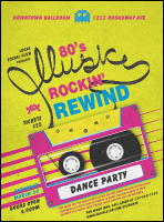 80s Music Flyer