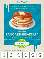 Pancake Breakfast Logo Flyer
