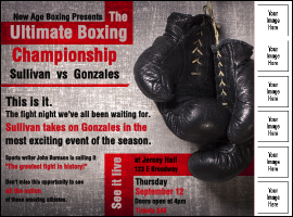 Boxing Gloves Logo Flyer