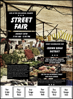 Street Fair Market Logo Flyer