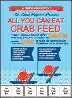 Crab Feed Logo Flyer