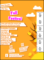 Fall Cut Paper Logo Flyer