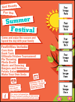 Summer Cut Paper Logo Flyer