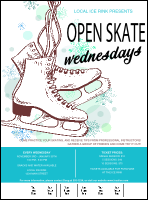 Ice Skating Logo Flyer
