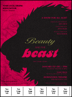 Beauty and the Beast Logo Flyer
