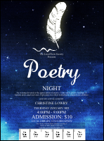 Poetry Quill Logo Flyer