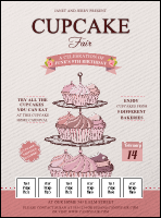 Cupcake Logo Flyer