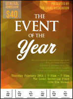 Orange Geometric Logo Flyer