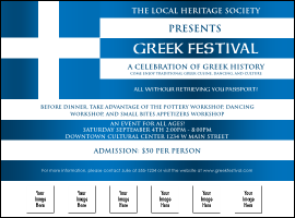 Greek Flag Logo Flyer