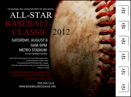 Baseball Stiches Logo Flyer