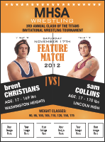Wrestling Logo Flyer (Orange)