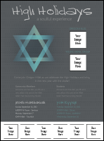 High Holidays Logo Flyer 2