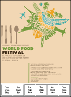 Food Festival Logo Flyer
