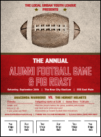 Football Red Logo Flyer