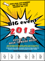 Retro Comic Book Logo Flyer