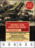 Demolition Derby Logo Flyer