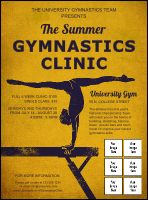 Gymnastics Logo Flyer