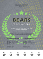 Track and Field Logo Flyer