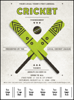 Cricket Logo Flyer