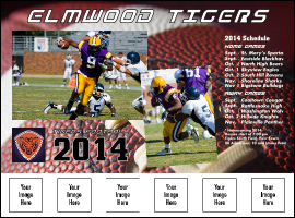 Football Schedule Logo Flyer
