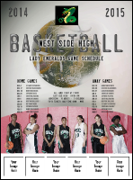 Basketball Schedule Logo Flyer