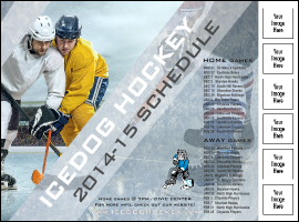 Ice Hockey Schedule Logo Flyer