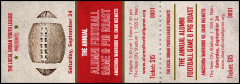 Football Red Event Ticket