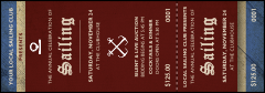 Sailing Event Ticket