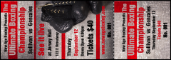 Boxing Gloves Event Ticket